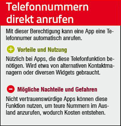 Telefonnummern direkt anrufen