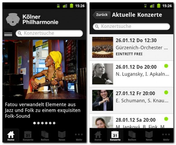 Termine und Hintergrundinformationen auf einen Blick. Die App macht es leicht, Kultur zu entdecken.