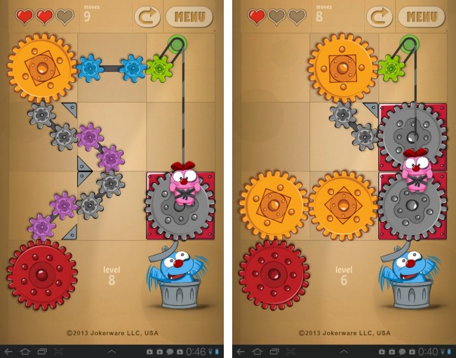In diesem Puzzle-Spiel musst du zwei verliebte Monster zusammenbringen.