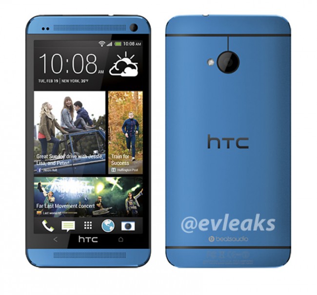 According to render this image HTC wants to offer its flagship blue in the color photo. Evleaks.