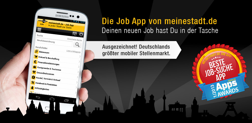 Meinestadt de Job App Empfehlung Der Redaktion Androidmag de