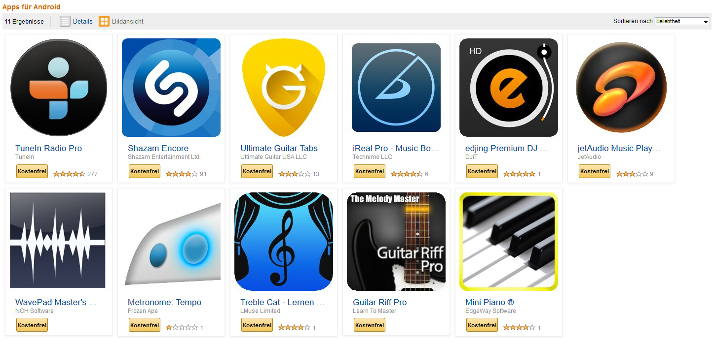 SchnäppchenAlarm! Amazon bietet MusikApps im Wert von 40 Euro