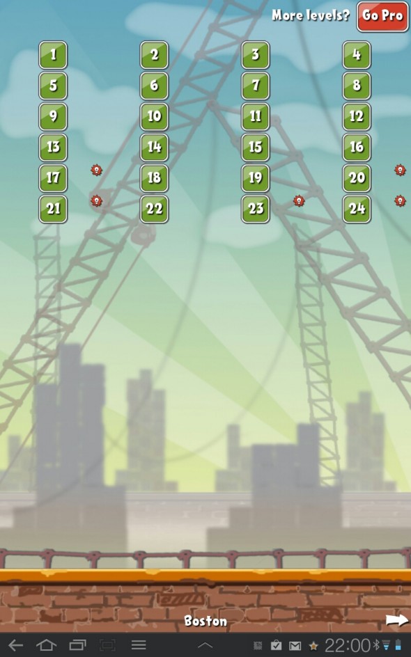 Mit den 24 Levels in Boston beginnt man Mit den 24 Levels in Boston beginnt man