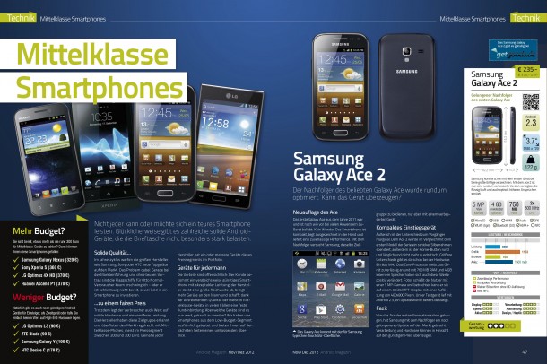 Android Magazin 9 - Mittelklasse-Smartphones im Vergleich