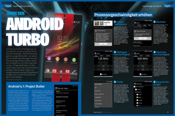 Zünde den Android Turbo