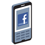 So könnte die Oberfläche eines Facebook-Smartphones aussehen