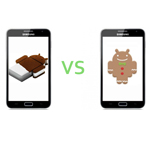 Galaxy Note mit Android 4.0 im Vergleich mit Android 2.3