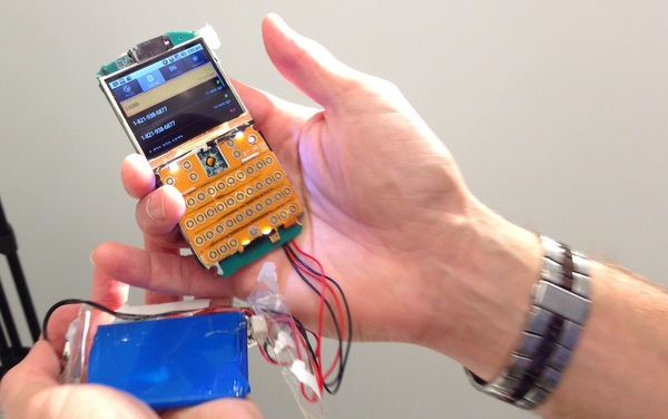 Holding the EW CW Phone