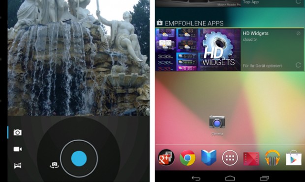 Kamera-App für Nexus 7