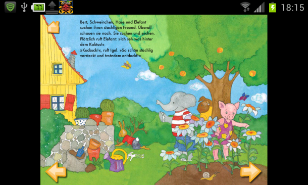 Die App "Kuckuck, da bin ich!" erzählt eine spannende Geschichte für Kinder.