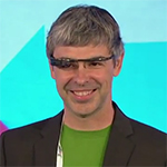 Larry Page mit Google Glasses gesichtet