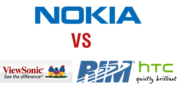 Nokia schlägt zurück: Patentklagen gegen HTC, RIM und Viewsonic Nokia schlägt zurück: Patentklagen gegen HTC, RIM und Viewsonic