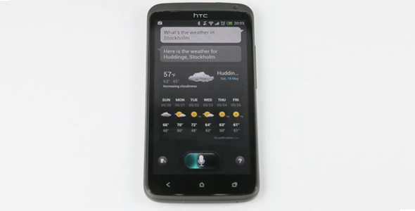 S-Voice auf dem HTC One X S-Voice auf dem HTC One X.