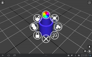 Für die 3D Objekte sind verschiedene Farben und Formen wählbar.