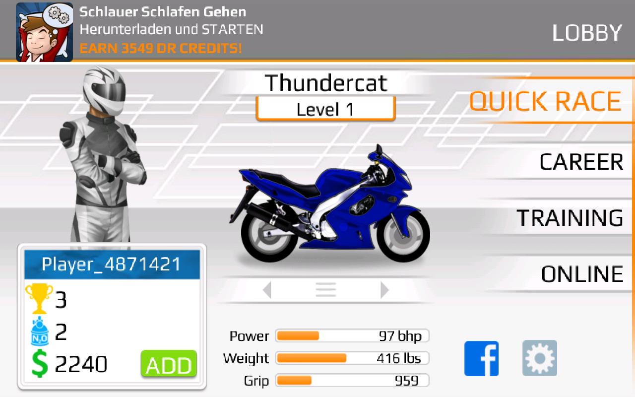 Drag Racing: Spielmodi Drag Racing: Spielmodi