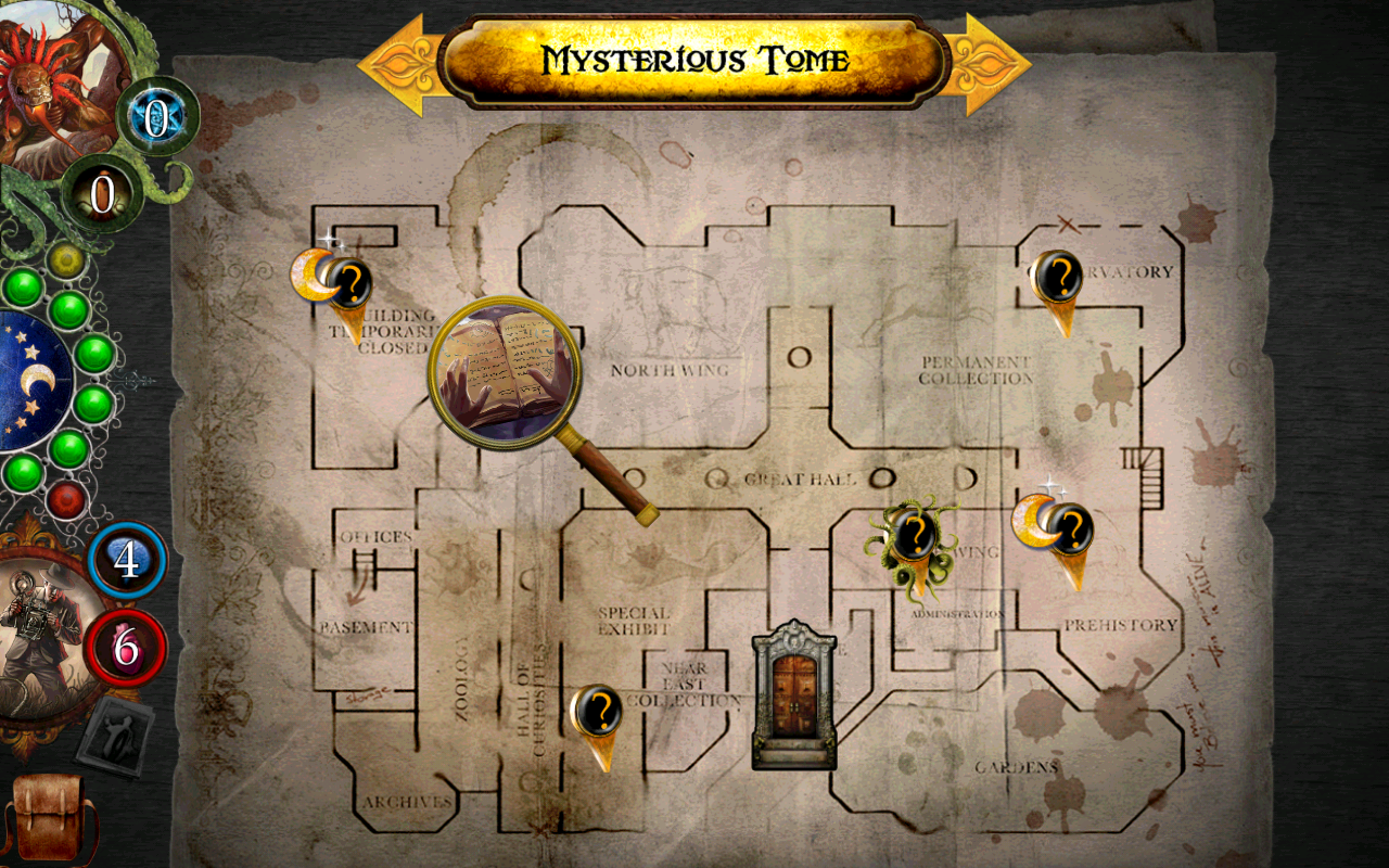 Elder Sign: Karte vom Museum