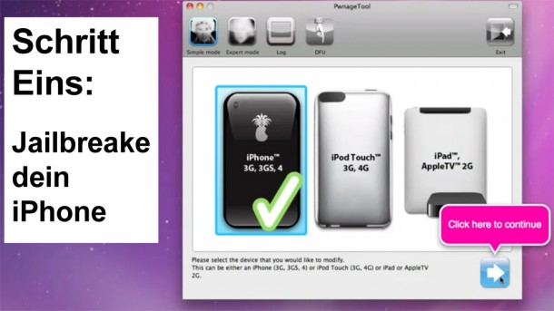 Schritt 1: Jailbreake dein iPhone. Schritt 1: Jailbreake dein iPhone.