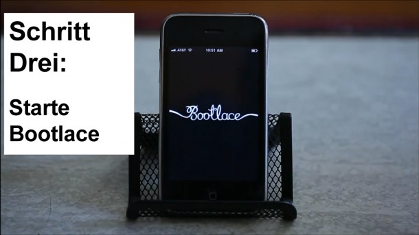 Schritt 3: Starte Bootlace und patche den Kernel. Schritt 3: Starte Bootlace und patche den Kernel.