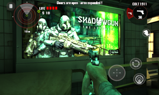 Die Grafik von Dead Trigger ist optisch durchaus auf der Höhe der Zeit.