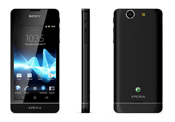 Sony Xperia SX in Schwarz. Foto: Sony
