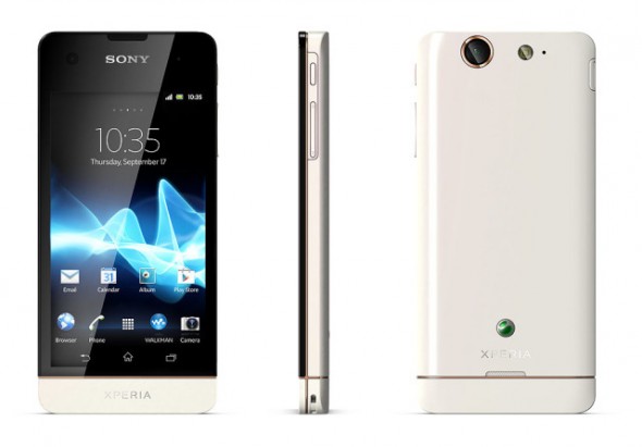 Sony Xperia SX in Weiß. Foto: Sony.