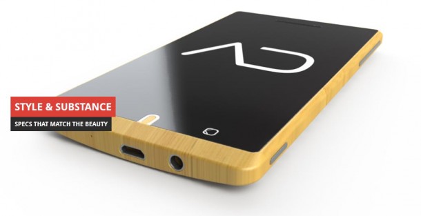 Das ADzero ist das weltweit erste Smartphone aus Bambus.
