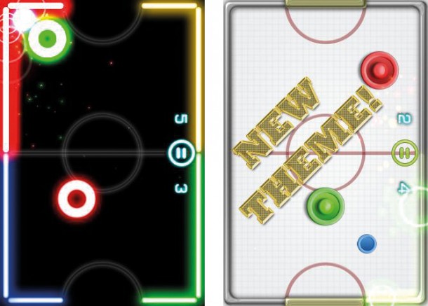 Glow Hockey 2 ist die neuauflage von Airhockey mit mehr Glow-Effekten.