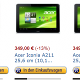 Acer Iconia A211: Amazon bietet Tegra 3-Tablet vergünstigt an