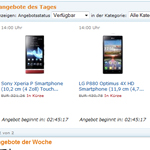 Amazon Blitzangebote: Sony Xperia P und LG Optimus 4X HD vergünstigt