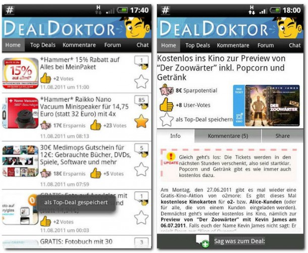 50 bis 60% Rabatt sind allemal drinnen, wenn man bei DealDoktor vorbeischaut! 50 bis 60% Rabatt sind allemal drinnen, wenn man bei DealDoktor vorbeischaut!