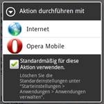 Apps als Standard festlegen