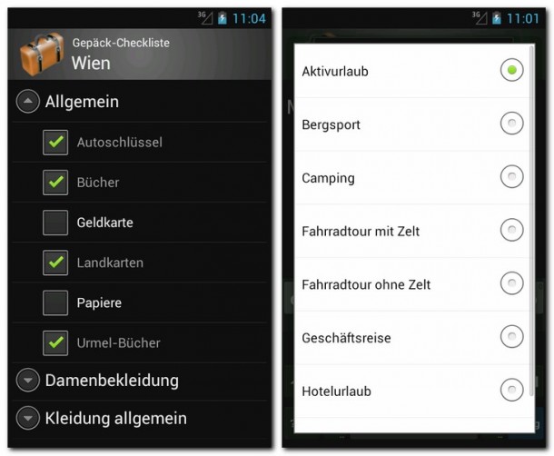 Die kostenlose App KofferPacken ist Ihnen bei Ihren Reisevorbereitung behilflich. Die kostenlose App KofferPacken ist Ihnen bei Ihren Reisevorbereitung behilflich.