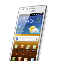 Samsung Galaxy S II ganz in Weiß