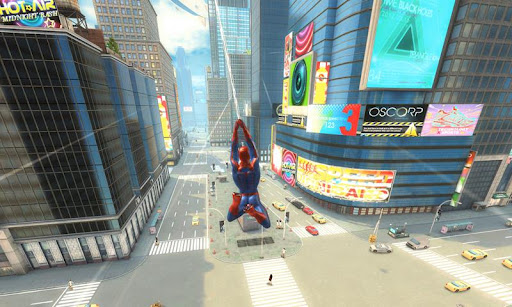 Spidey schwingt sich nun auch mobil duch die Häuseschluchten von New York. Spidey schwingt sich nun auch mobil duch die Häuseschluchten von New York.